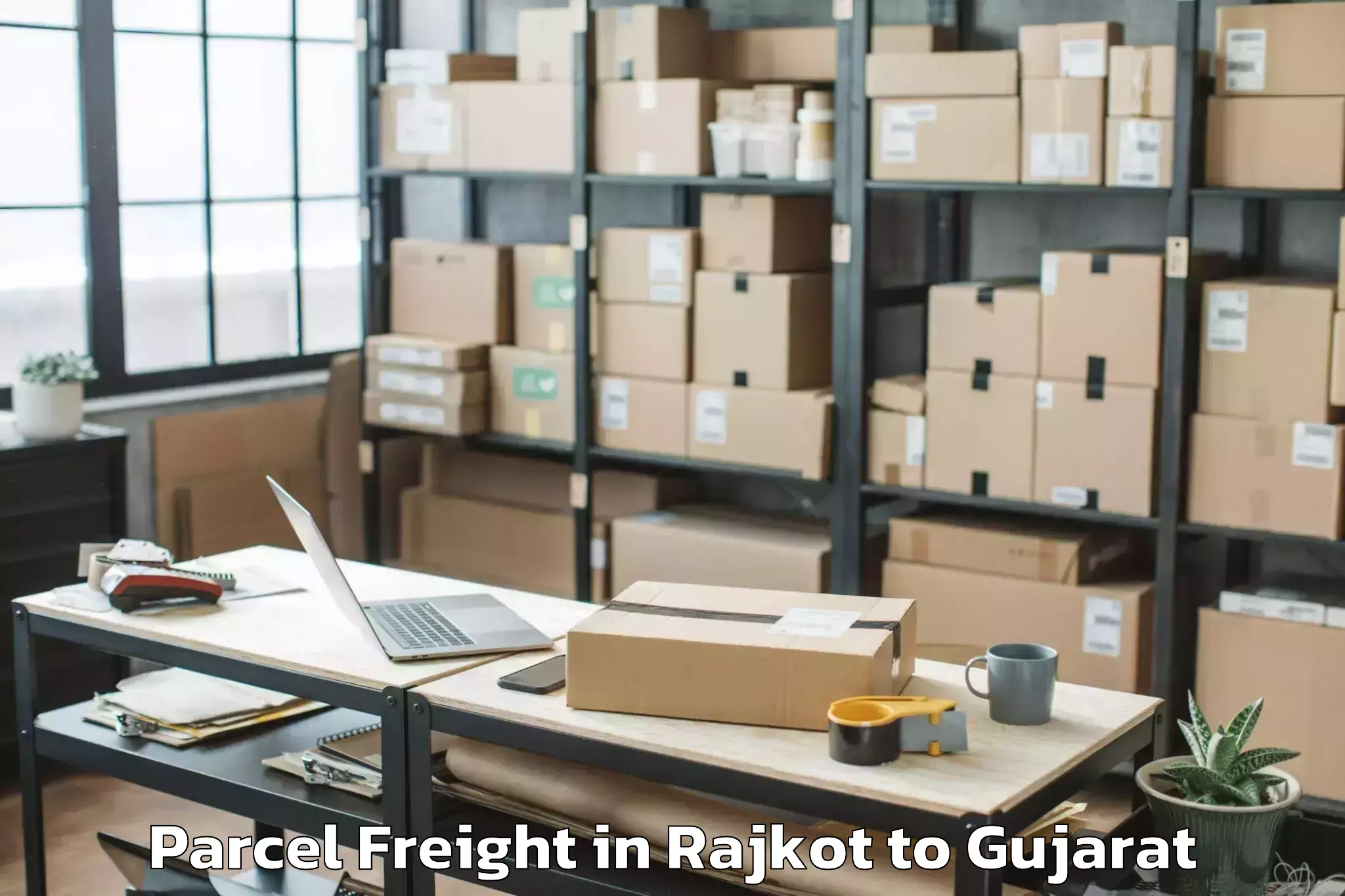 Top Rajkot to Pandit Deendayal Petroleum Uni Parcel Freight Available